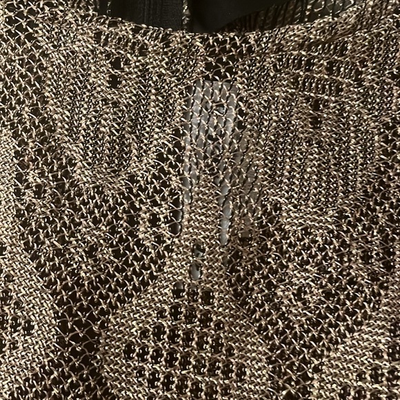 Beautiful Vintage Gold Sheer Dress - Picture 15 of 15